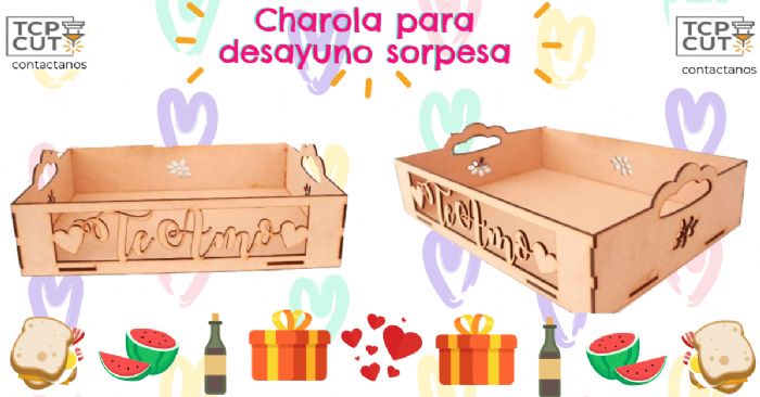 Charola desayunos sorpresa